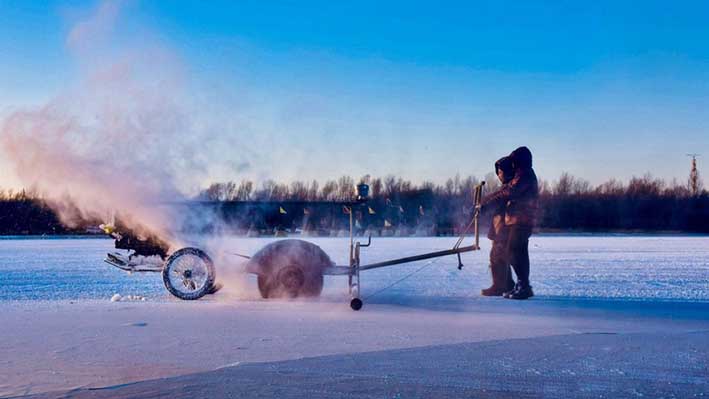 鋸冰車(chē)采冰工具